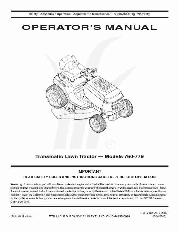 MTD Lawn Mower 760, 779-page_pdf